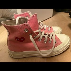 Pink Converse x Comme de Garçon